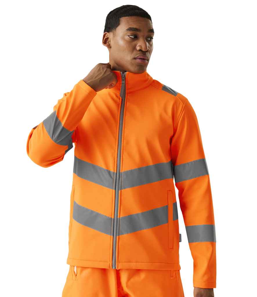 RG557 Regatta High Visibility Pro Contrast Ablaze Soft Shell Jacket